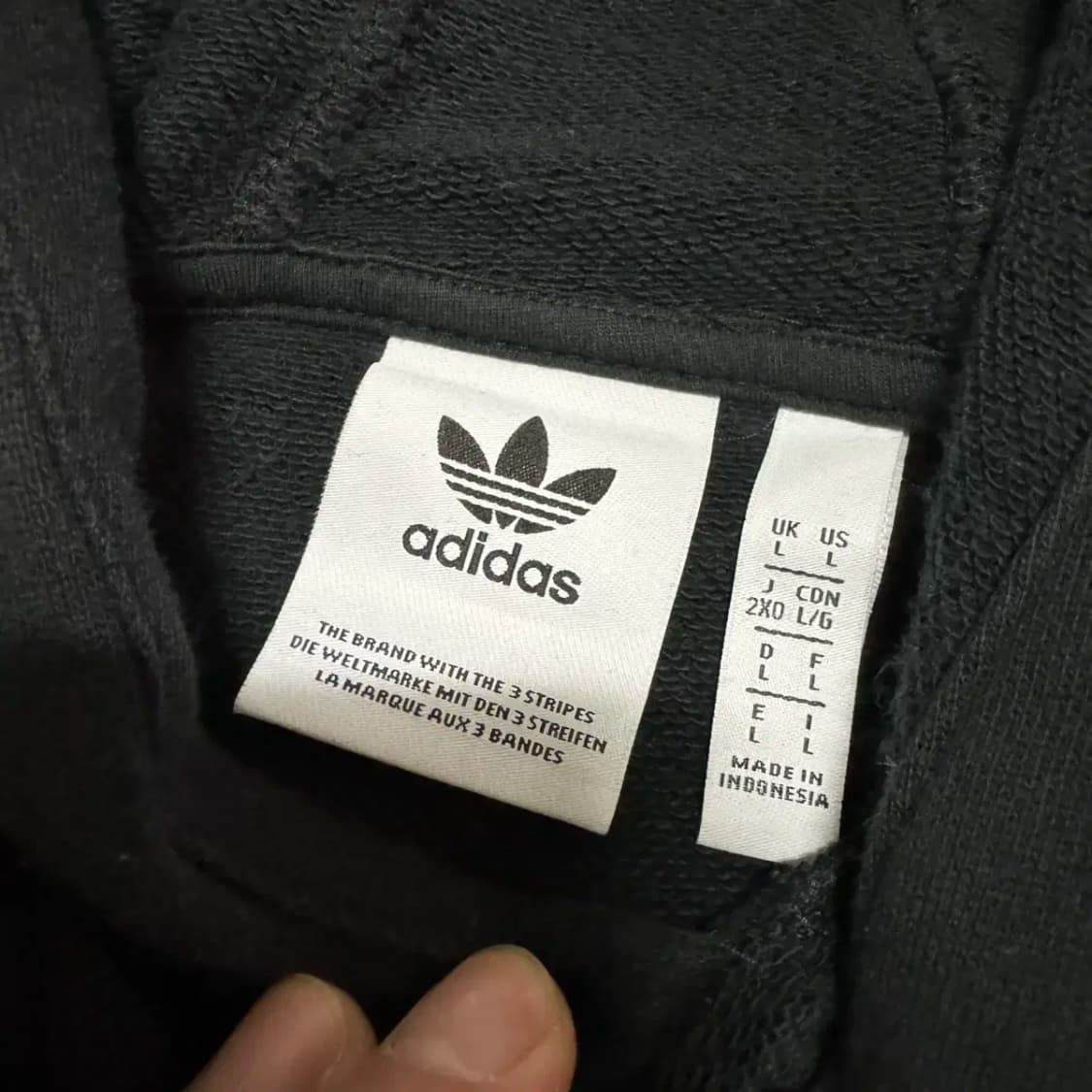 L 아디다스 빅트레포일 후드티 상품이미지2