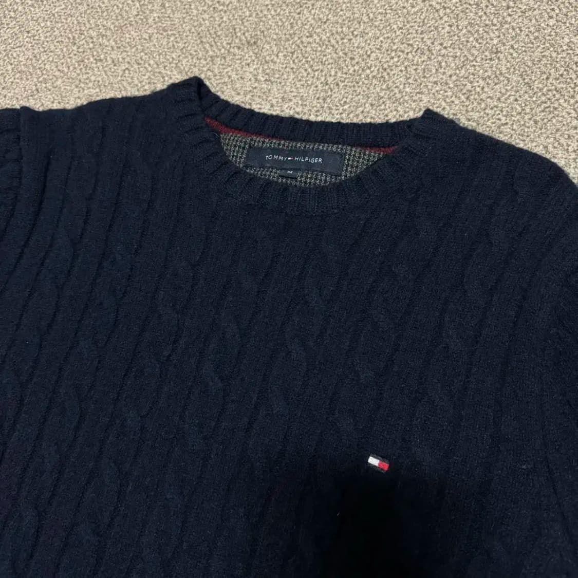 M 타미힐피거 꽈배기 울 니트 상품이미지2