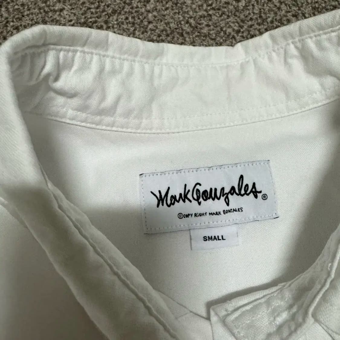 S 마크곤잘레스 화이트 셔츠 상품이미지4