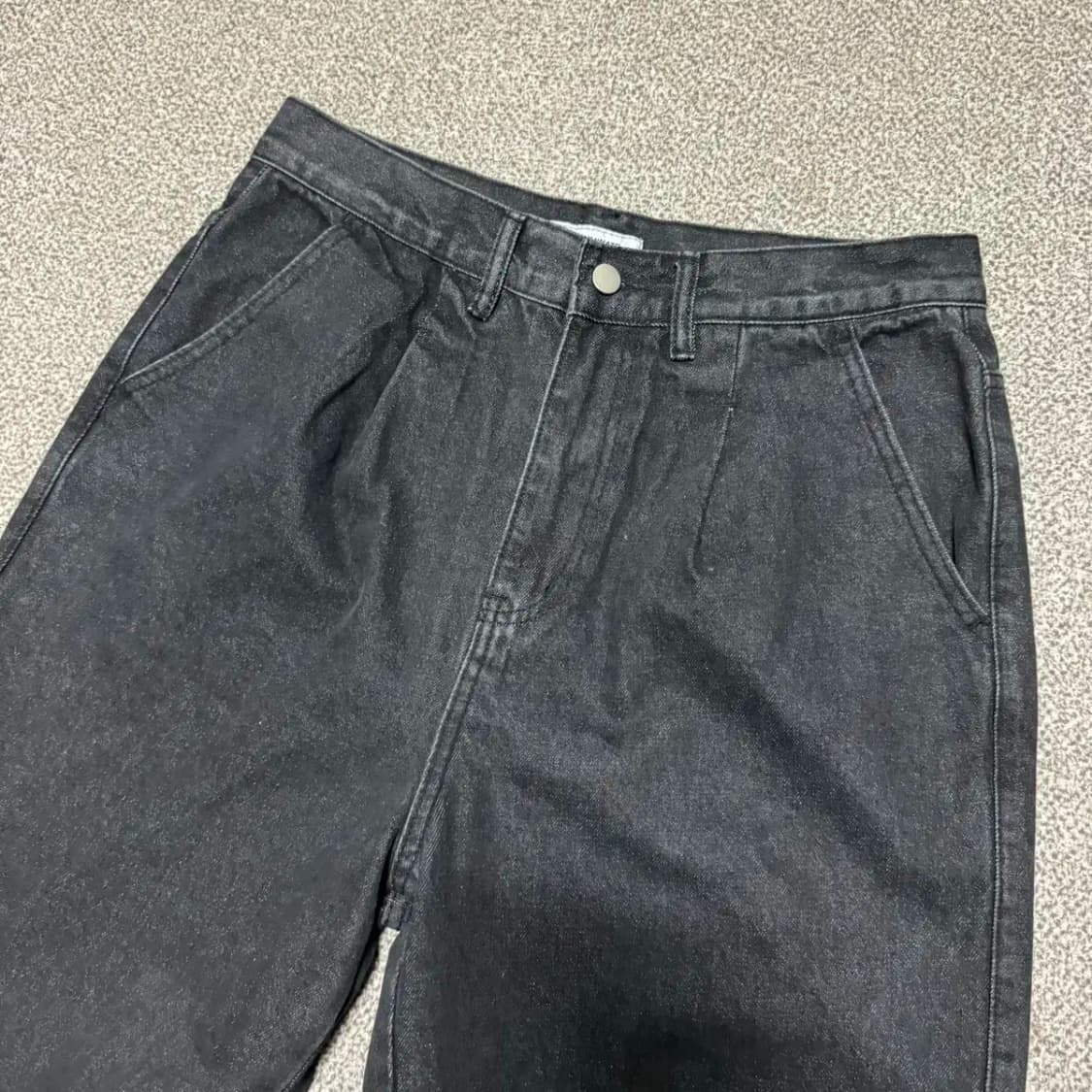 L 필루미네이트 흑청바지 와이드 상품이미지2