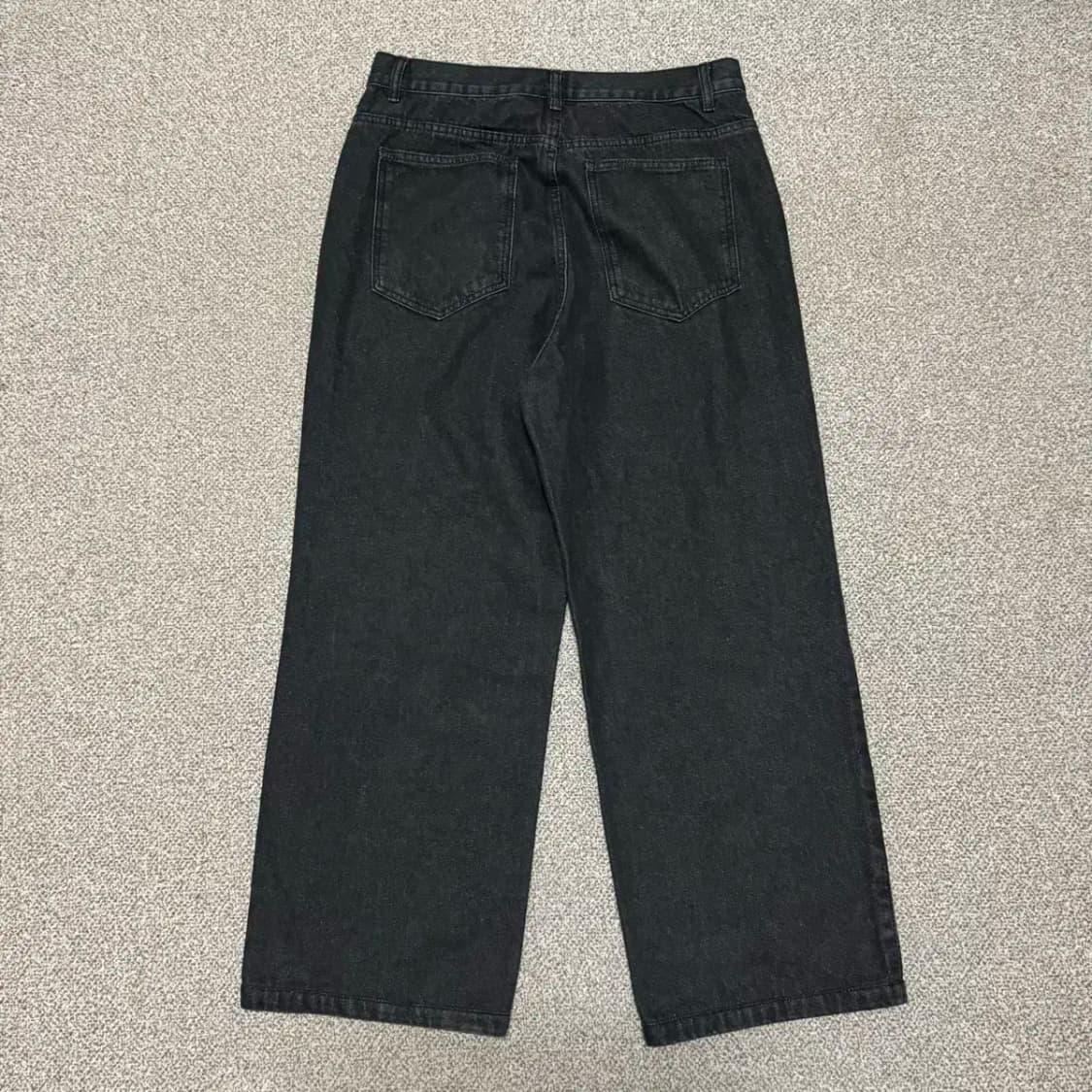 L 필루미네이트 흑청바지 와이드 상품이미지6