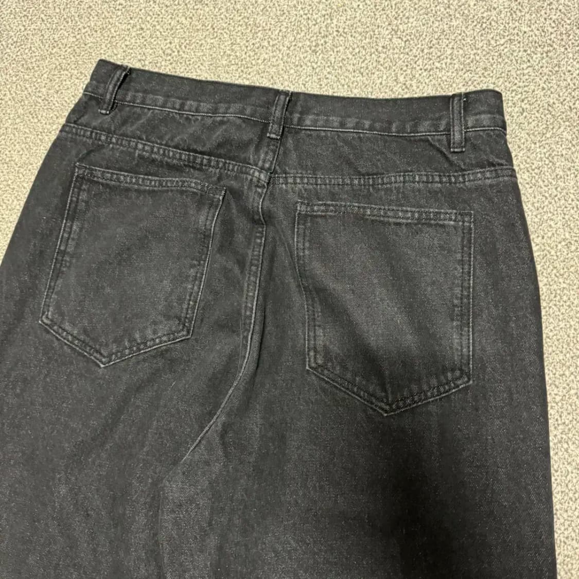 L 필루미네이트 흑청바지 와이드 상품이미지7