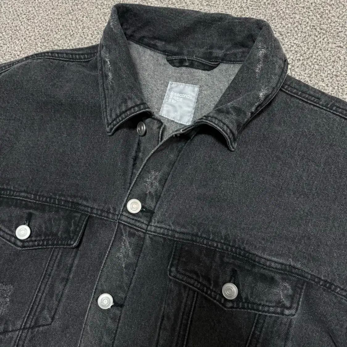 XL 에잇세컨즈 흑청 데님 자켓 상품이미지2