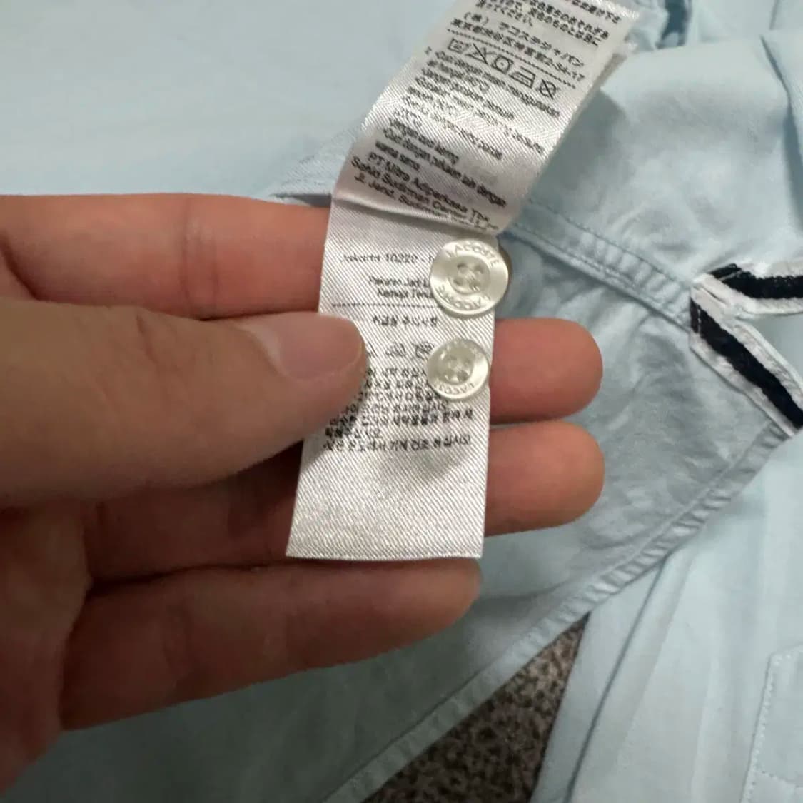 38 라코스테 헨리넥 셔츠 여성 상품이미지6