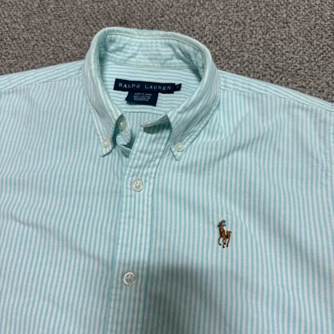 2 폴로랄프로렌 스트라이프 반팔 셔츠 여성 상품이미지2