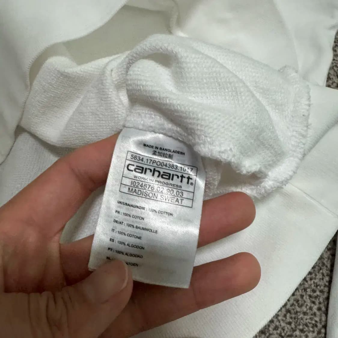 L 칼하트 wip 맨투맨 상품이미지5