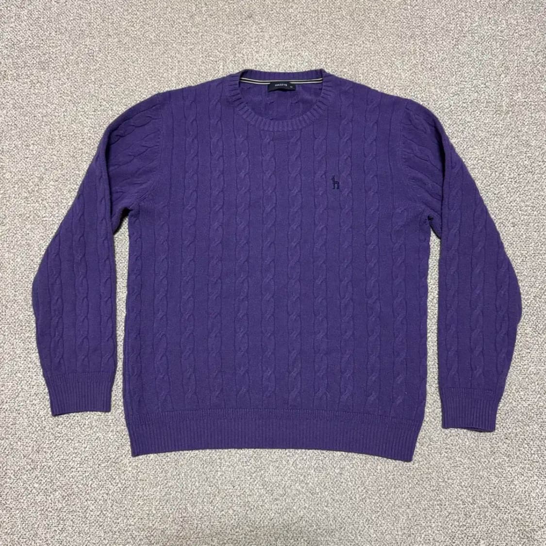 105 헤지스 꽈배기 울 니트 상품이미지1