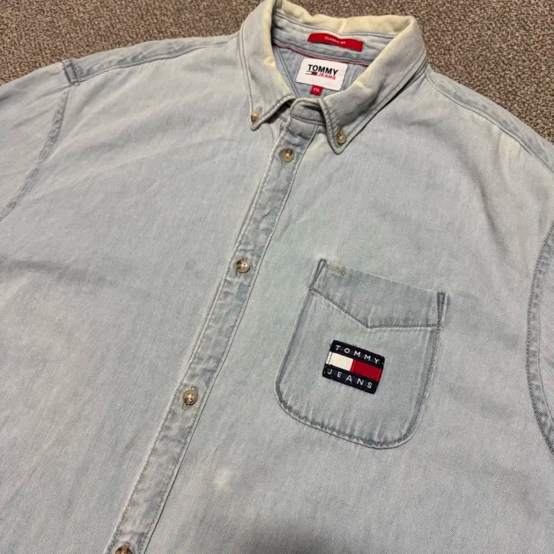 XXL 타미진스 데님 셔츠 상품이미지2