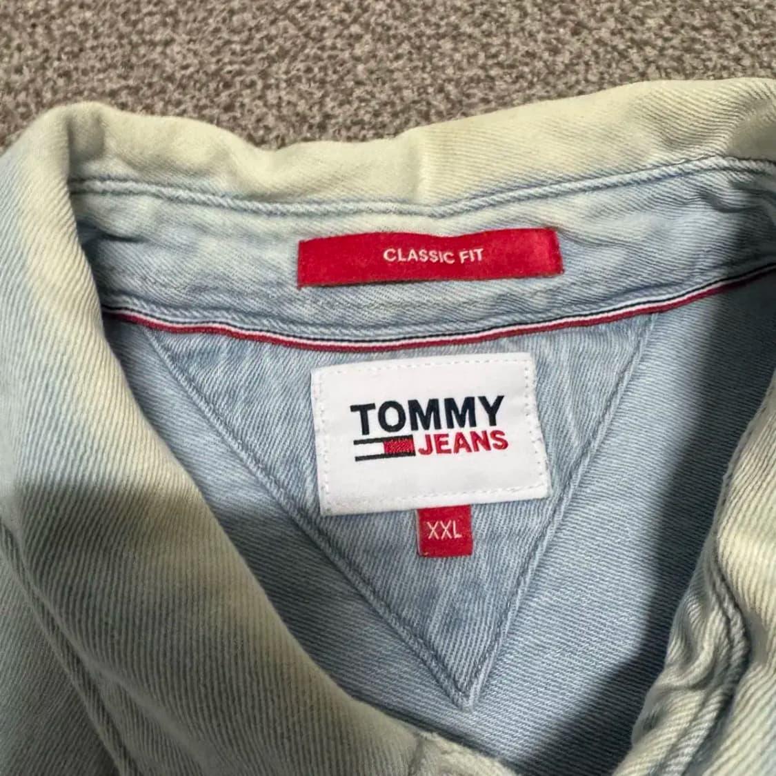 XXL 타미진스 데님 셔츠 상품이미지4