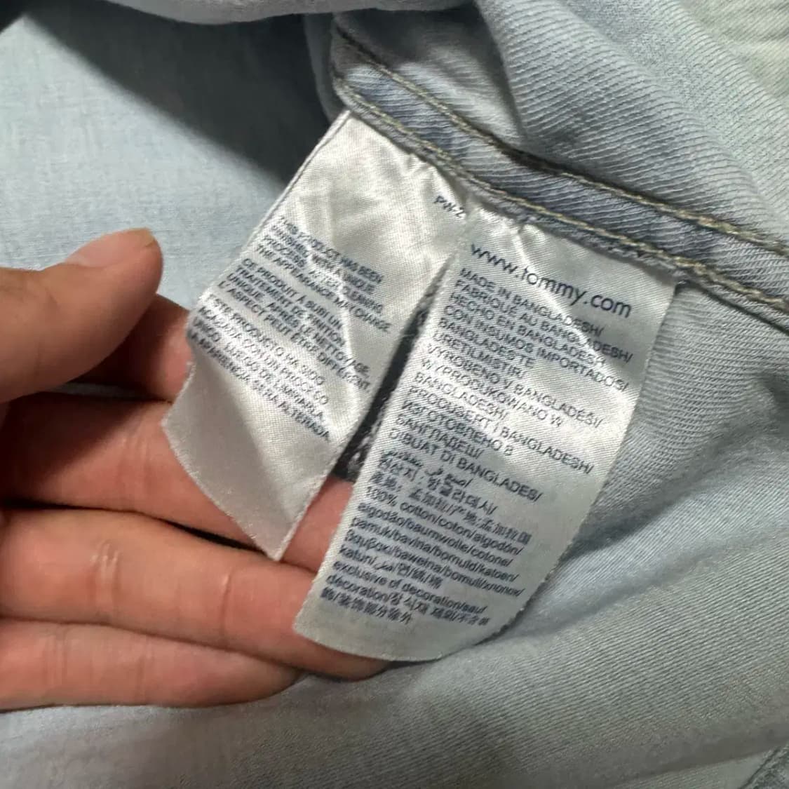 XXL 타미진스 데님 셔츠 상품이미지5