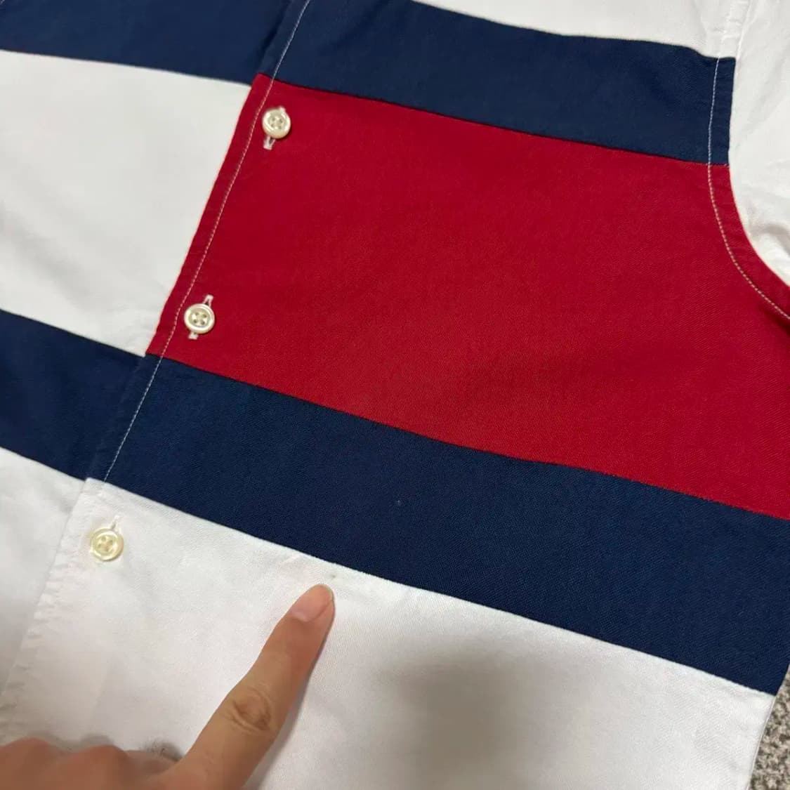 Xs 타미힐피거 빅로고 화이트 셔츠 상품이미지3