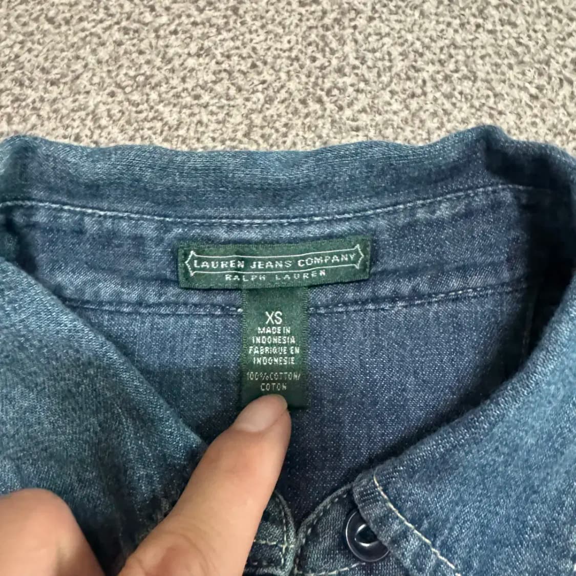 Xs 폴로랄프로렌 데님 셔츠 여성 상품이미지4