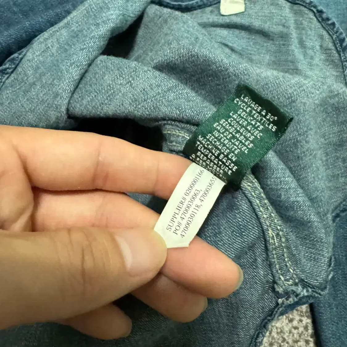 Xs 폴로랄프로렌 데님 셔츠 여성 상품이미지5