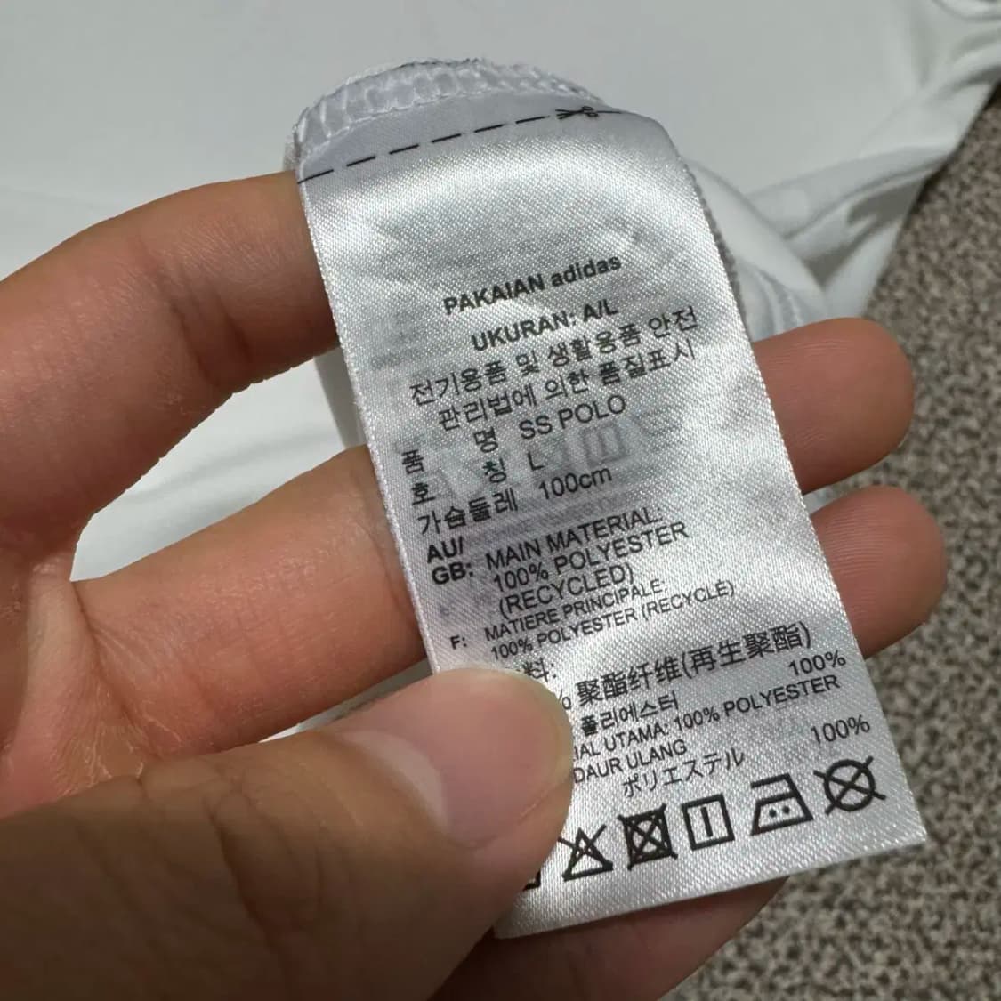 L 아디다스 반팔 카라티 상품이미지5