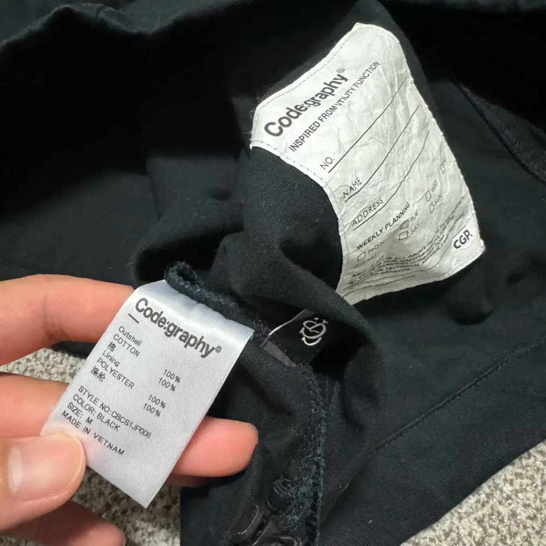 M 코드그라피 투웨이 자켓 상품이미지5