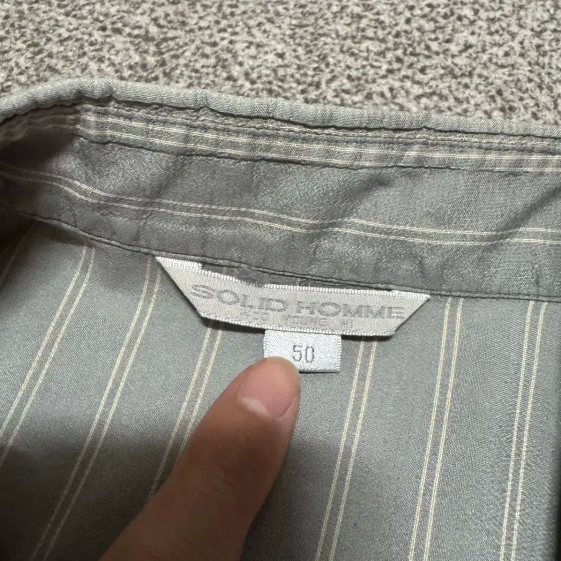 50 솔리드옴므 우영미 스트라이프 셔츠 상품이미지3