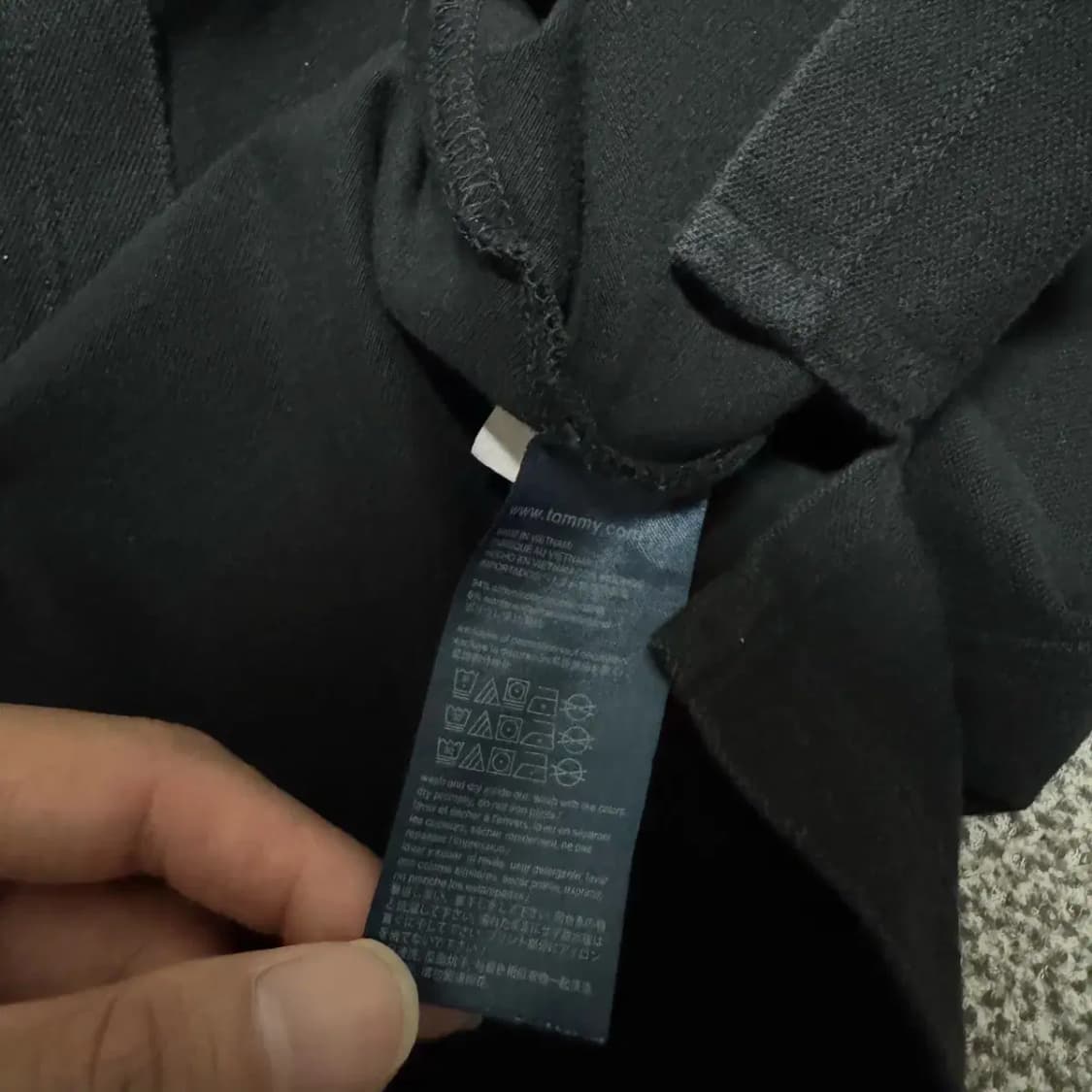 Xs 타미힐피거 블랙 카라 원피스 상품이미지5
