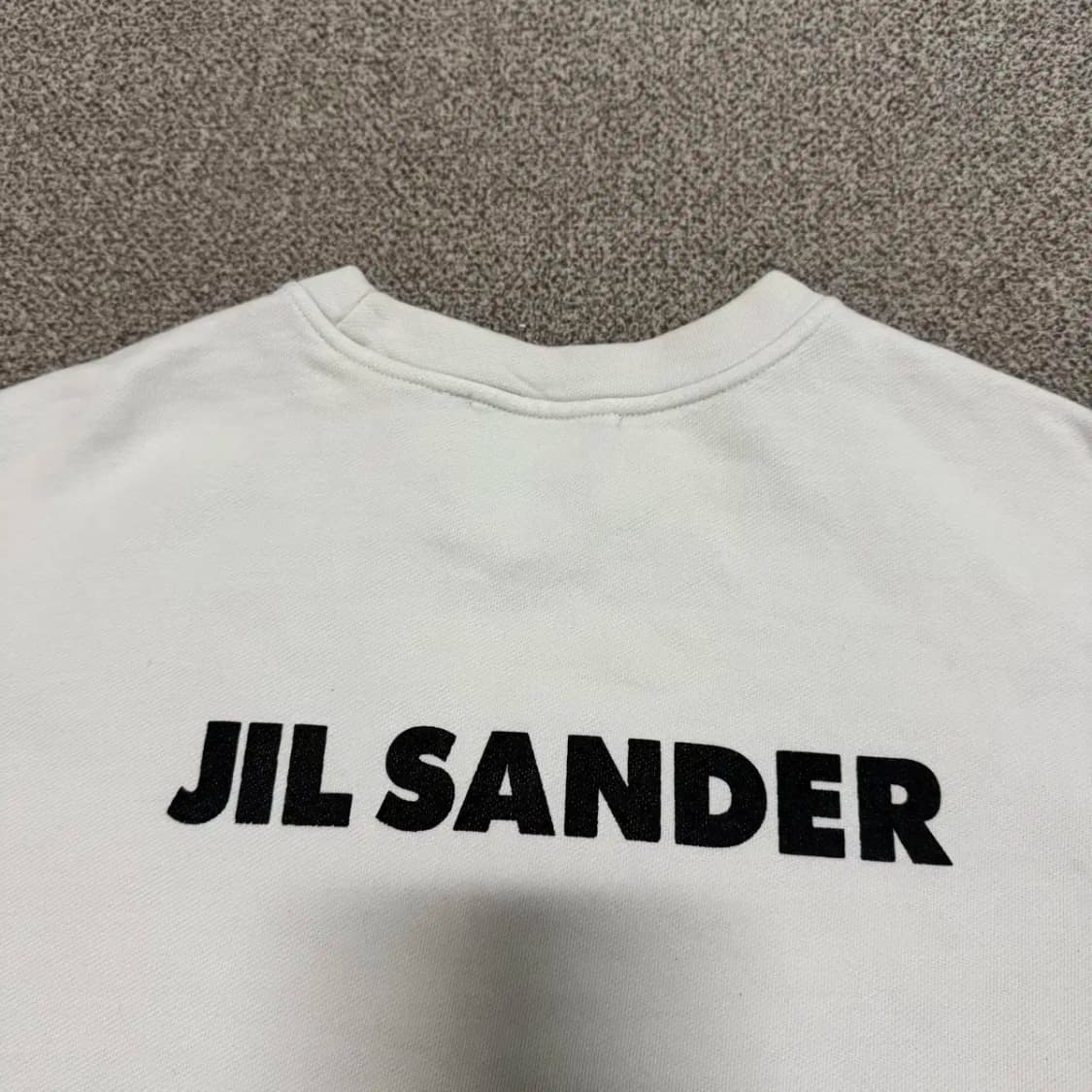 질샌더 로고 반팔 티셔츠 화이트 상품이미지2