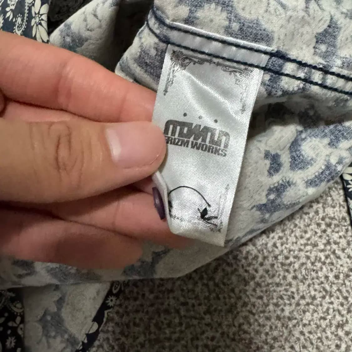 L 프리즘웍스 플라워 패턴 셔츠 남방 상품이미지6