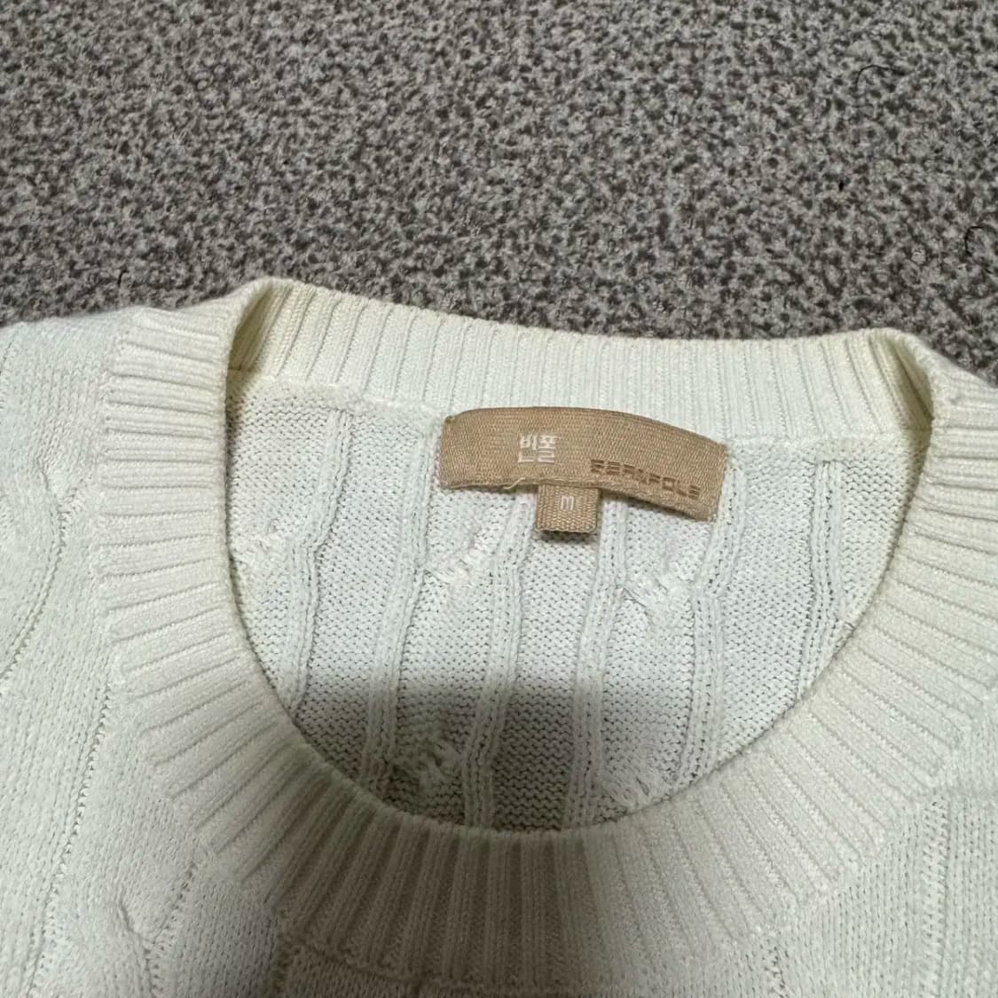 M 빈폴 꽈배기 반팔 니트 상품이미지4