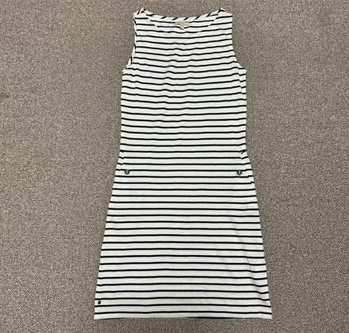 85 바버 스트라이프 민소매 원피스 상품이미지1