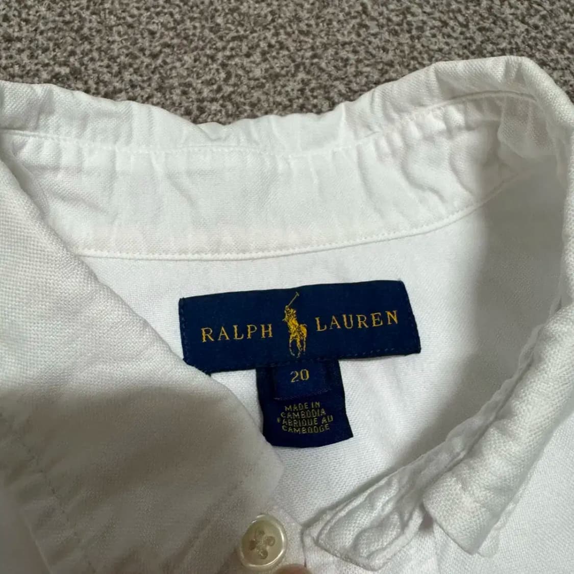 20 폴로랄프로렌 화이트 옥스포드 셔츠 상품이미지4