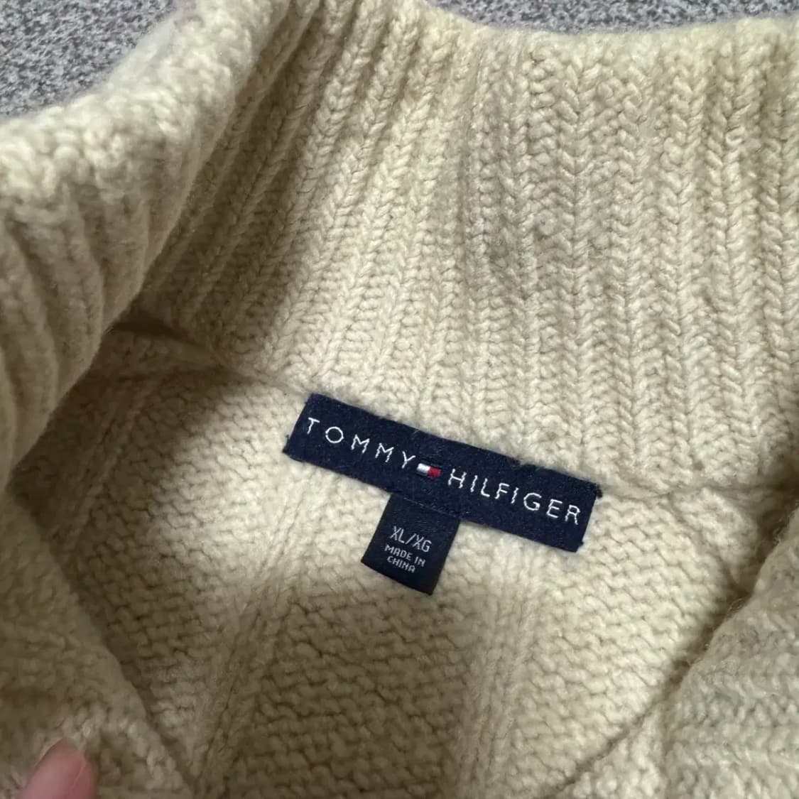 XL 타미힐피거 니트 집업 상품이미지3