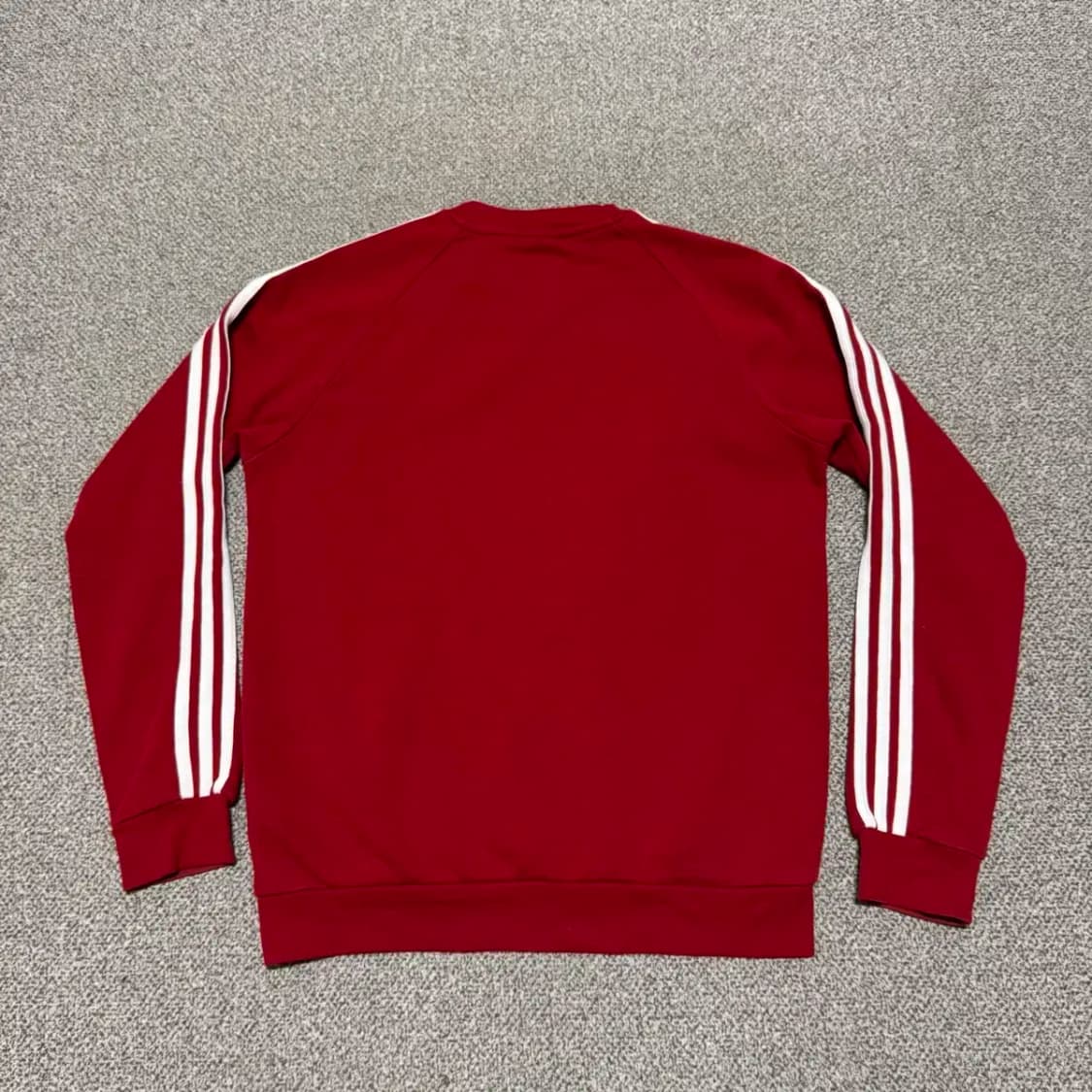 Xs 아디다스 삼선 맨투맨 레드 상품이미지5