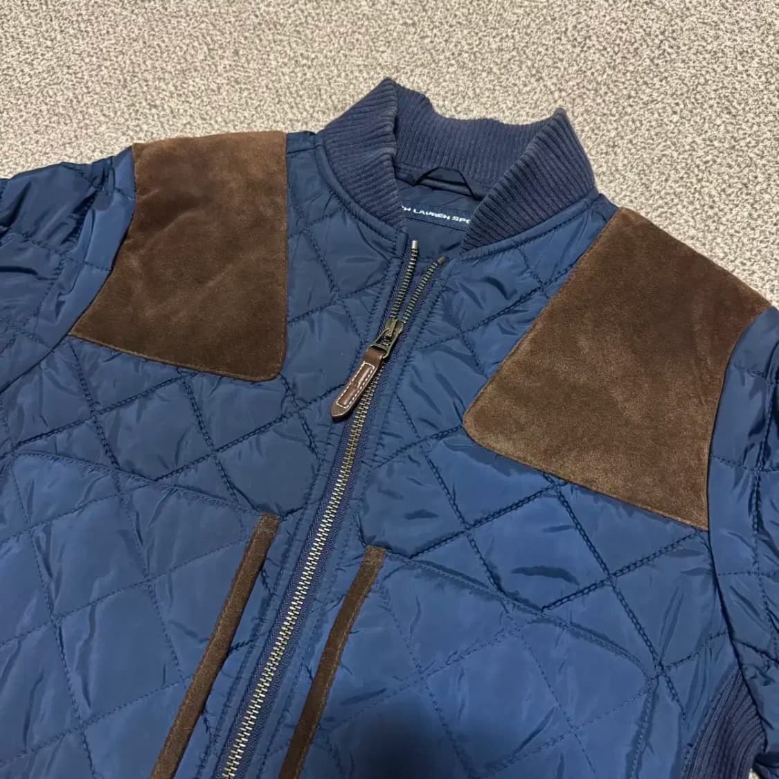 S 폴로랄프로렌 네이비 퀼팅 자켓 여성 상품이미지2