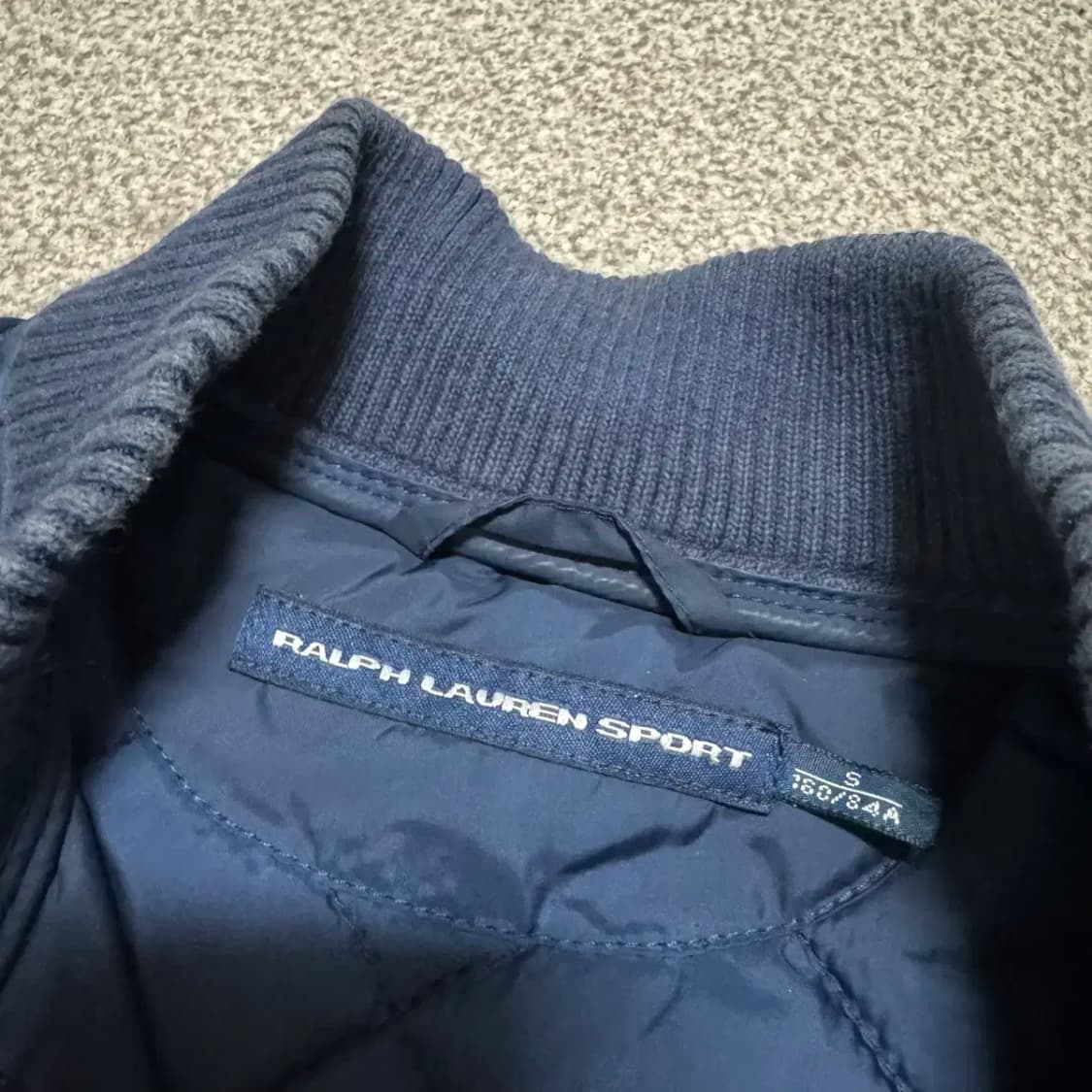 S 폴로랄프로렌 네이비 퀼팅 자켓 여성 상품이미지3