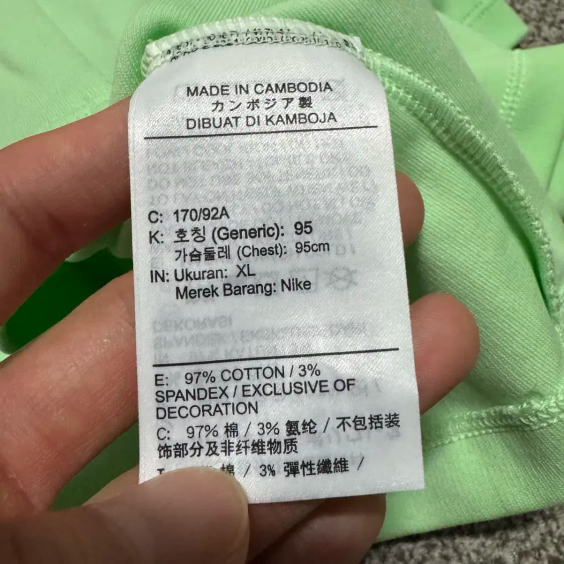 XL 나이키 반팔 카라티 크롭 여성 상품이미지4