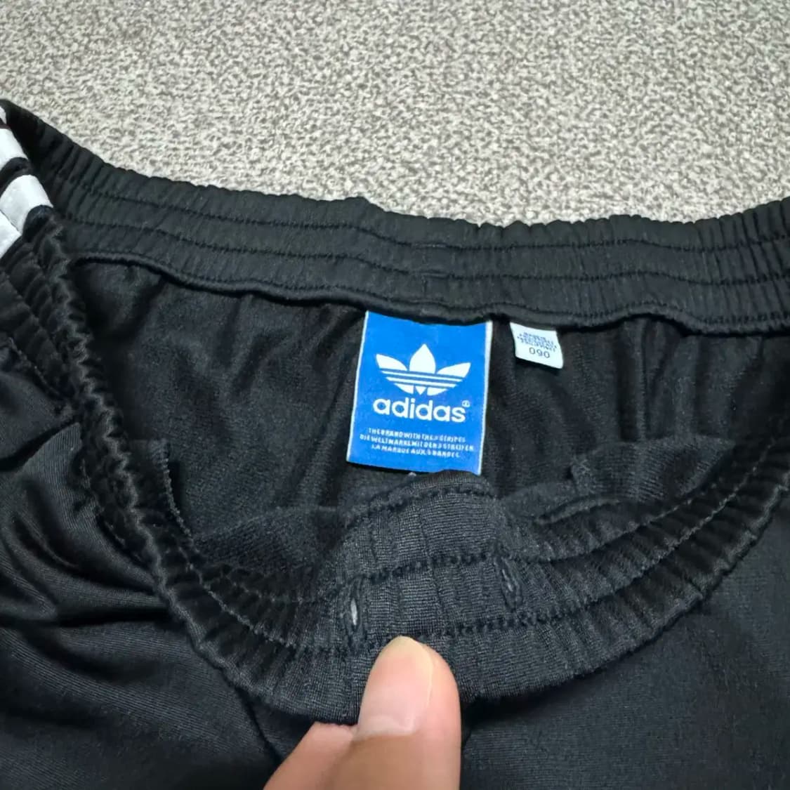 90 아디다스 파이어버드 트랙팬츠 검흰 상품이미지3