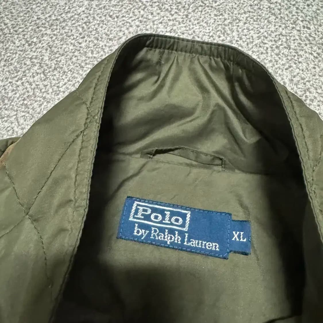 XL 폴로랄프로렌 퀼팅 자켓 카키색 상품이미지3