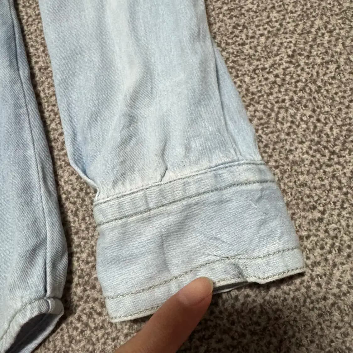 48 솔리드옴므 데님 셔츠 상품이미지5