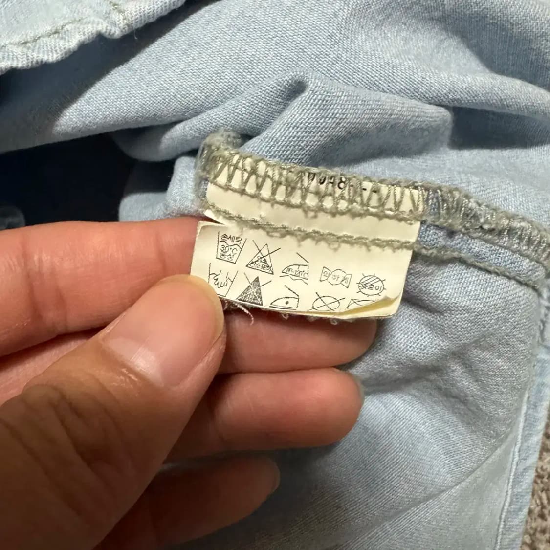 48 솔리드옴므 데님 셔츠 상품이미지6