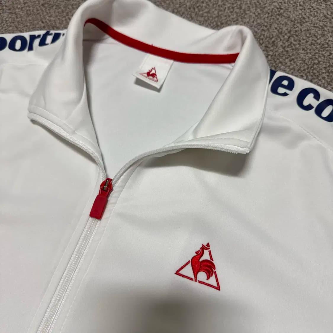 XL 르꼬끄 스포르티브 화이트 트레이닝복 세트 상품이미지3