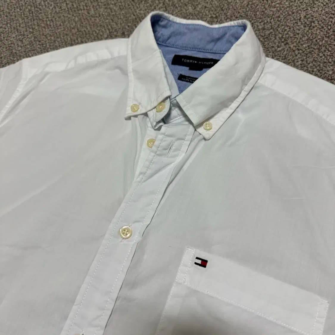 S 타미힐피거 화이트 반팔 셔츠 상품이미지2
