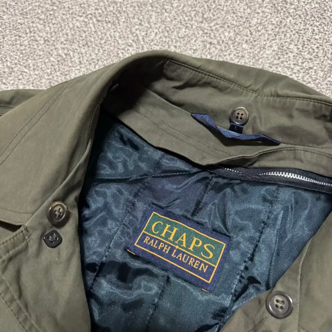 L 폴로랄프로렌 CHAPS 챕스 카키색 코트 상품이미지3