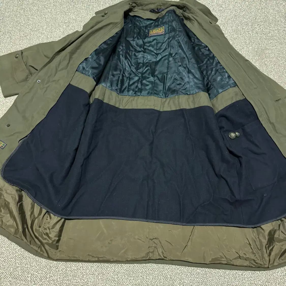 L 폴로랄프로렌 CHAPS 챕스 카키색 코트 상품이미지7