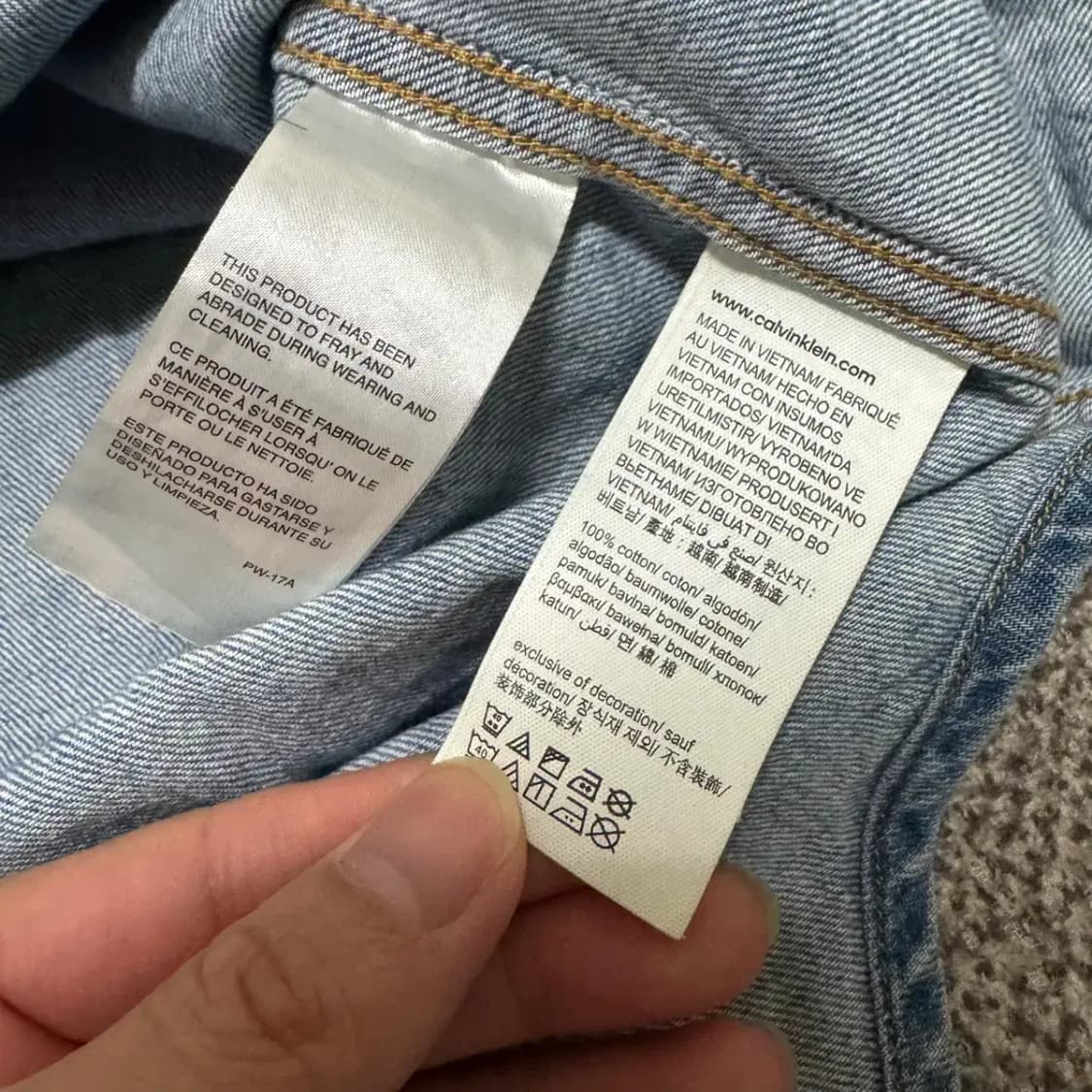 M 캘빈클라인 데님 셔츠 상품이미지5