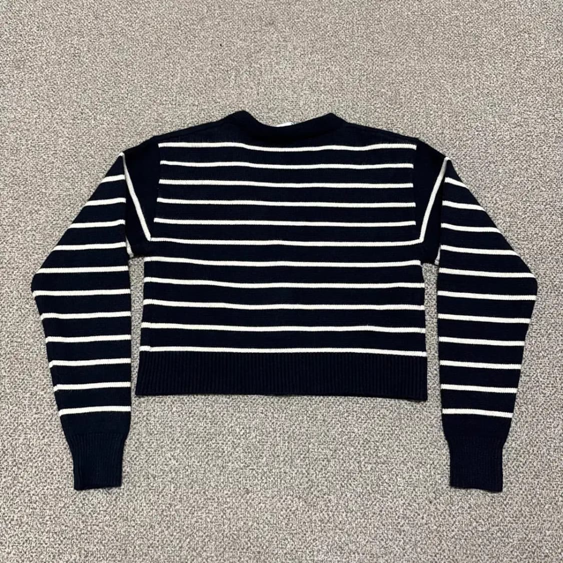 S 자라 스트라이프 크롭 가디건 여성 상품이미지5