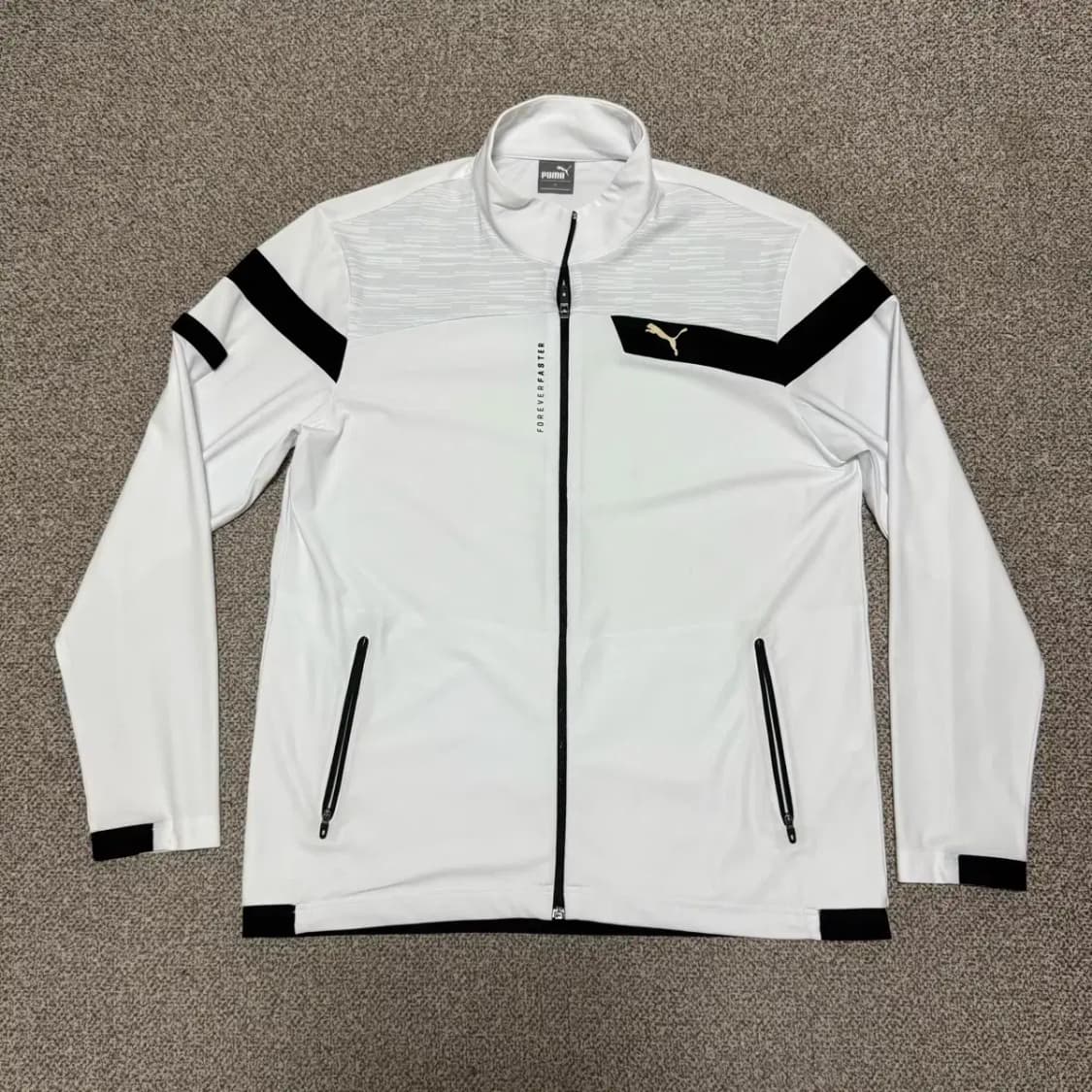 XL 퓨마  화이트 바람막이 져지 자켓 상품이미지1