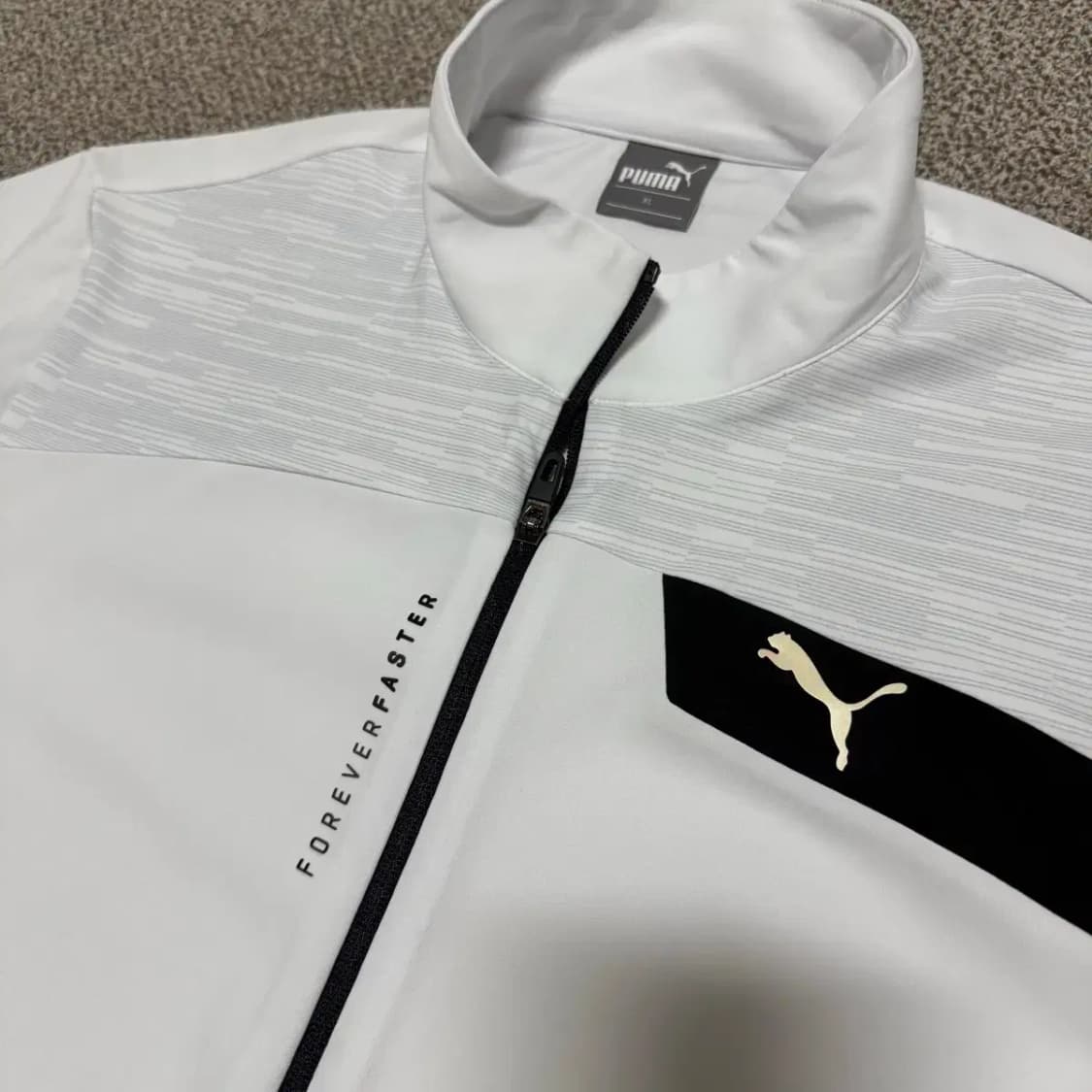 XL 퓨마  화이트 바람막이 져지 자켓 상품이미지2