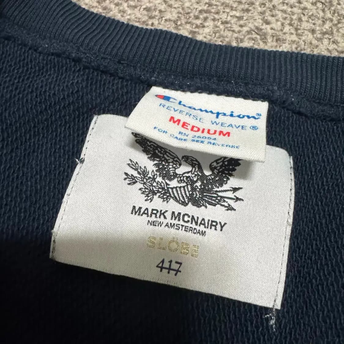 M 챔피언 리버스위브 마크 맥네리어리 핫도그 맨투맨 상품이미지4