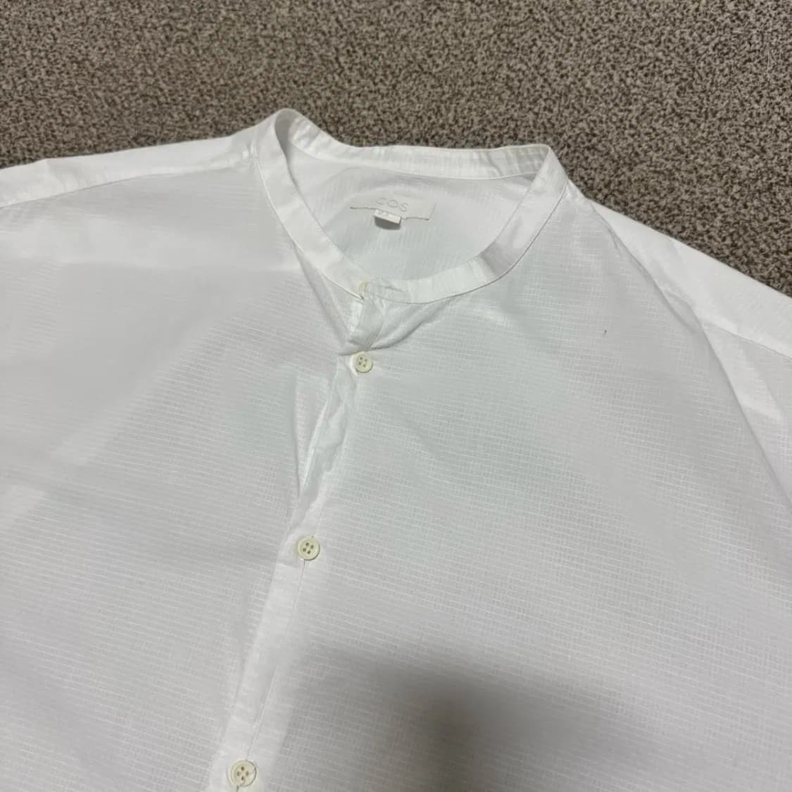 XL 코스 cos 화이트 셔츠 헨리넥 상품이미지2