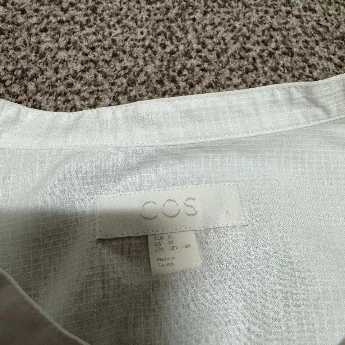 XL 코스 cos 화이트 셔츠 헨리넥 상품이미지3