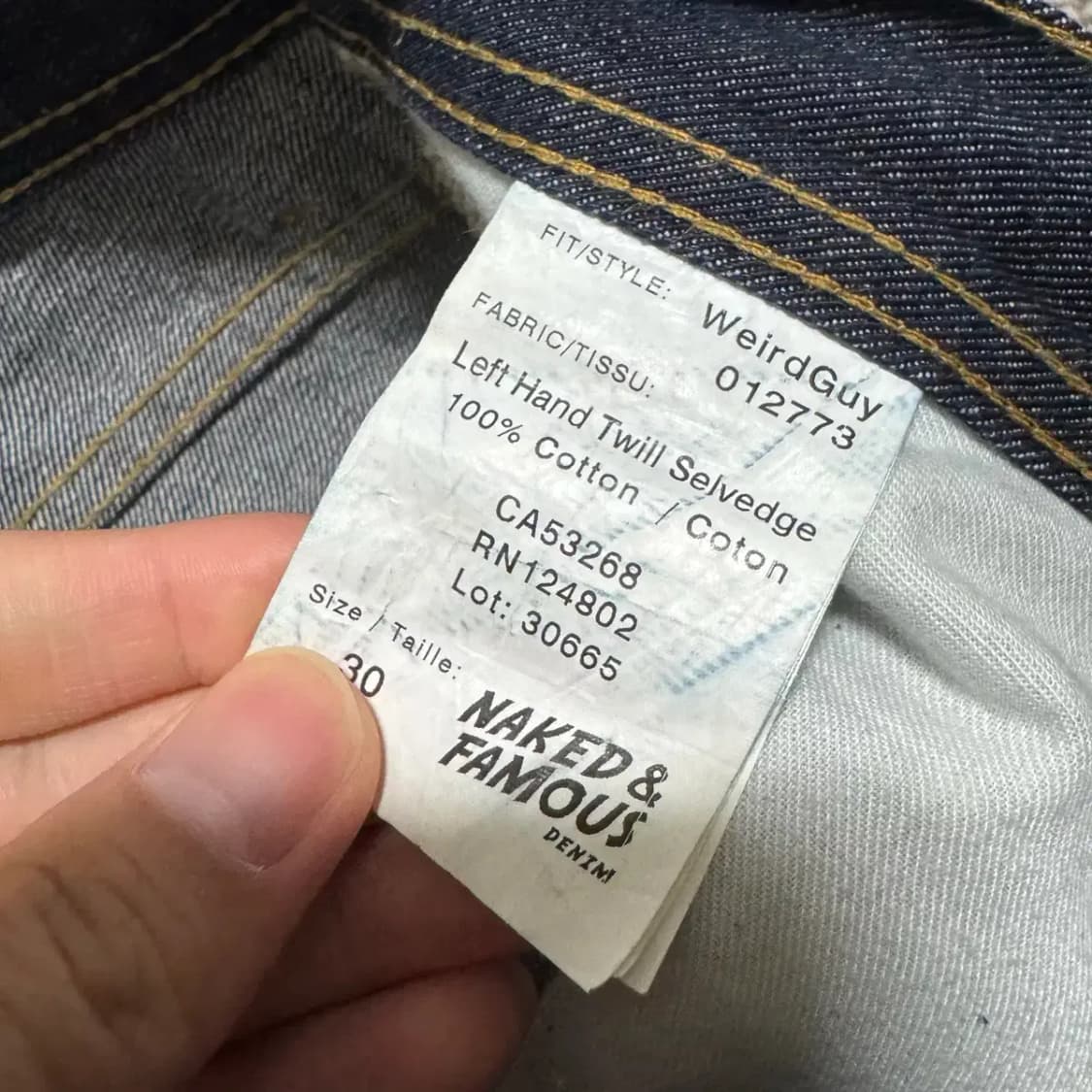 30 네이키드앤페이머스 데님 청바지 상품이미지9