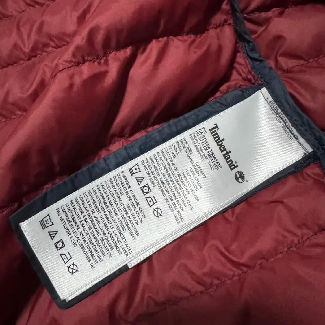 M 팀버랜드 경량 패딩 상품이미지6