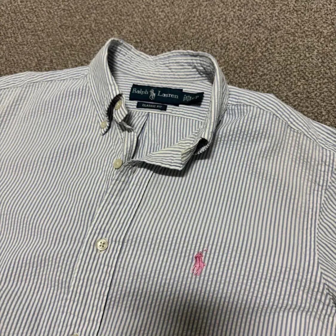 S 폴로랄프로렌 스트라이프 반팔 셔츠 상품이미지2