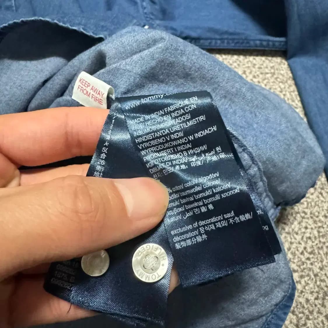 152 타미힐피거 데님 셔츠 상품이미지4